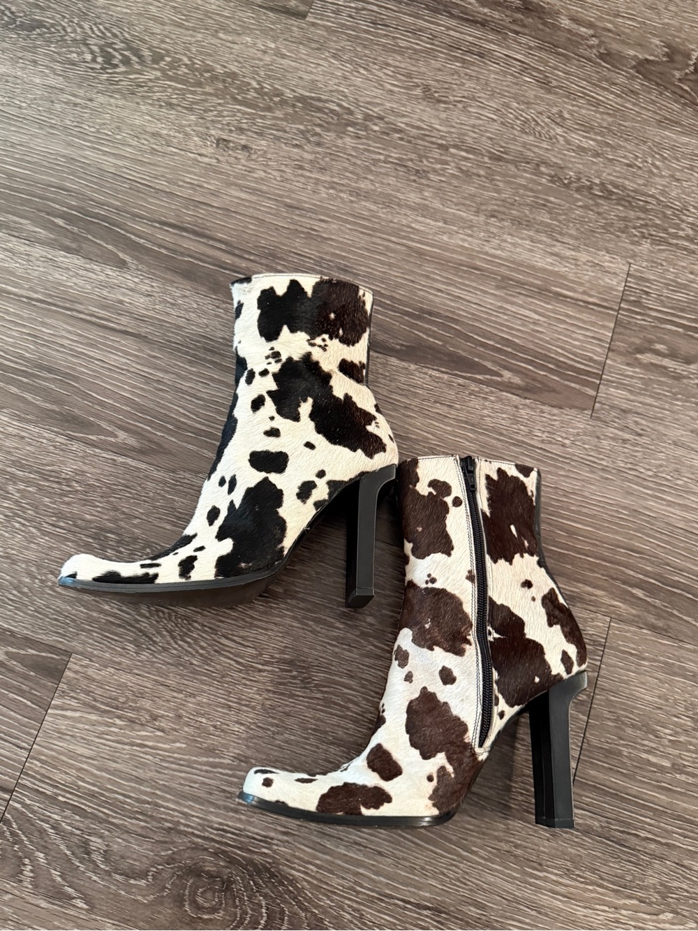 Bebe Vintage Calf Hair Cow Print Boot